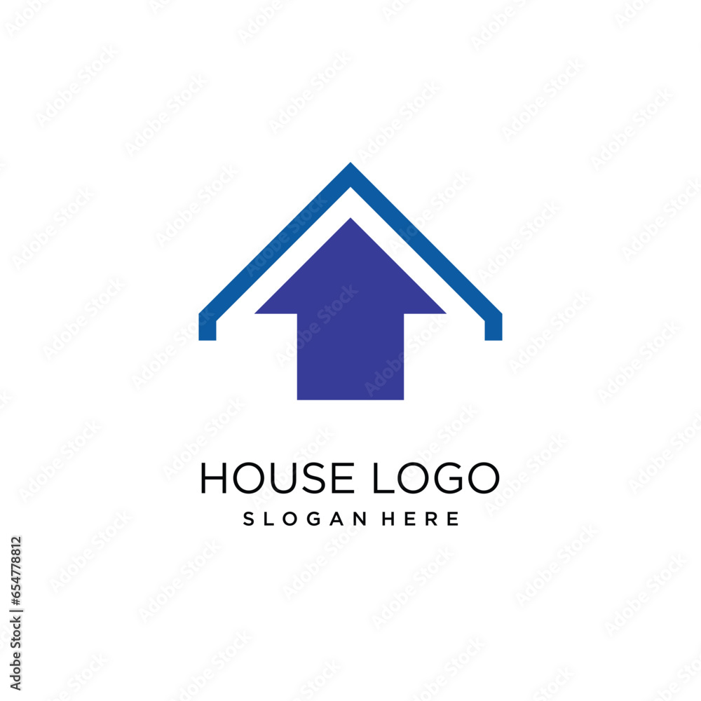HOUSE VECTOR LOGO WITH SUNSET VIEW IDEA HOUSE VECTOR LOGO WITH SUNSET VIEW IDEA