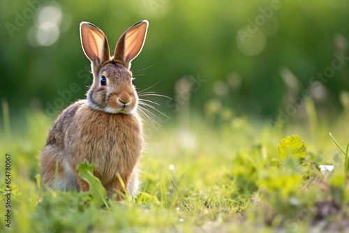 rabbit in the grass © dragan jovic