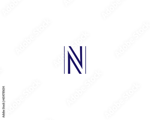 Letter N Logo" Images Stock Photos, Vectors, N logo monogram initials letter concept. N, NN icon logo design 