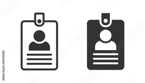 ID Card icon. Vector illustration
