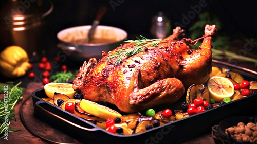 cooked pheasant with a golden fried crust