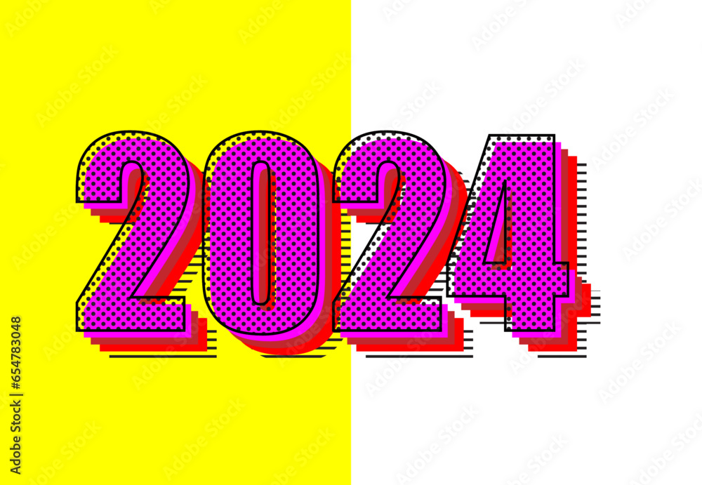 2024-pop-art-editable-text-effect-2024-design-template-classic-art