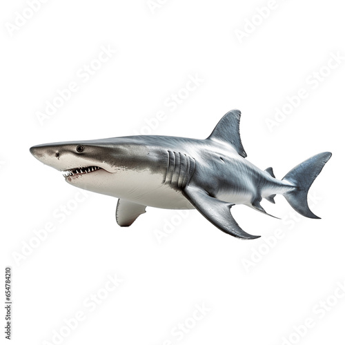 great white shark On a transparent background PNG