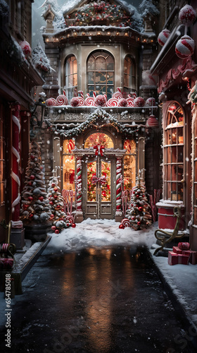 Candy Christmas Fairyland: A Whimsical Store of Sugary Dreams © Milica