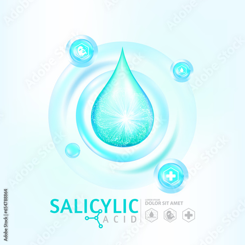 Salicylic acid Serum Skin Care Cosmetic