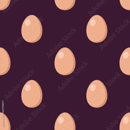 Vector pattern with eggs