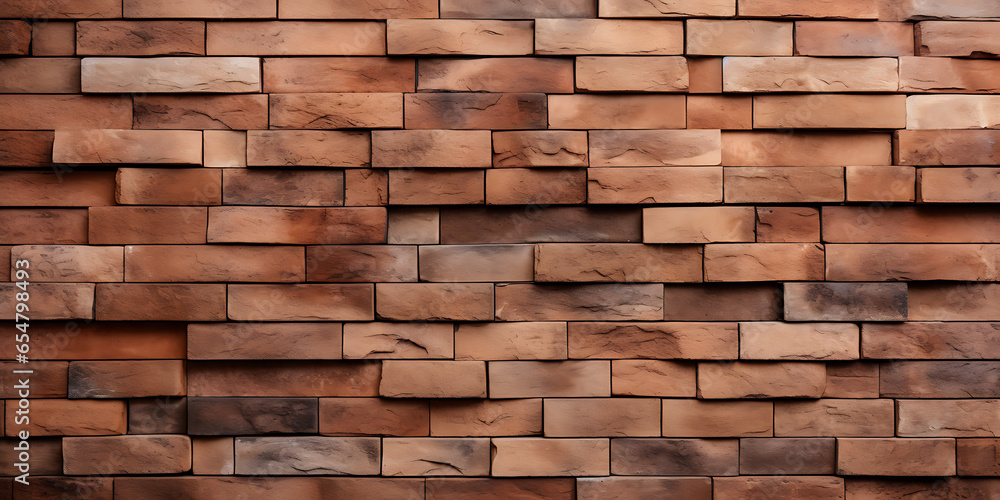wallpaper with bricks, generative ai 