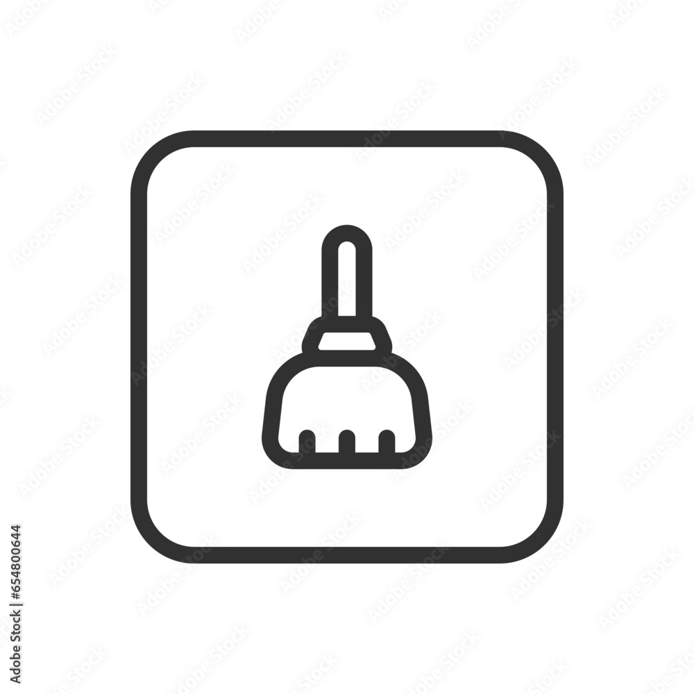 Broom. Modern, simple flat vector illustration for web site or mobile app Broom. Modern, simple flat vector illustration for web site or mobile app