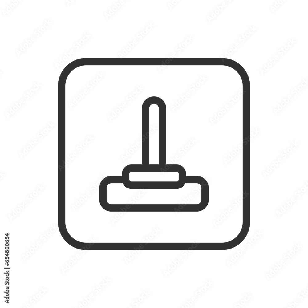 Floor brush icon. Modern, simple flat vector illustration for web site or mobile app Floor brush icon. Modern, simple flat vector illustration for web site or mobile app