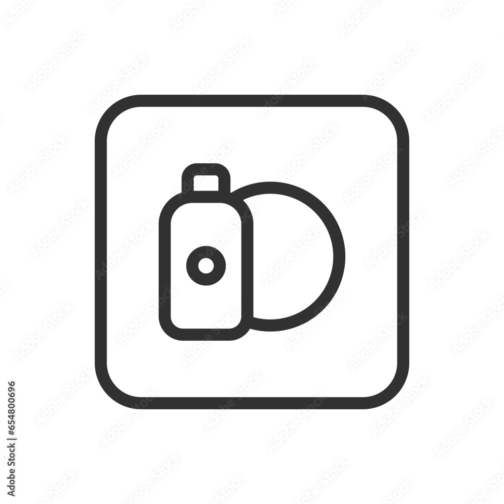 Cleaning product plate icon. Modern, simple flat vector illustration for web site or mobile app Cleaning product plate icon. Modern, simple flat vector illustration for web site or mobile app