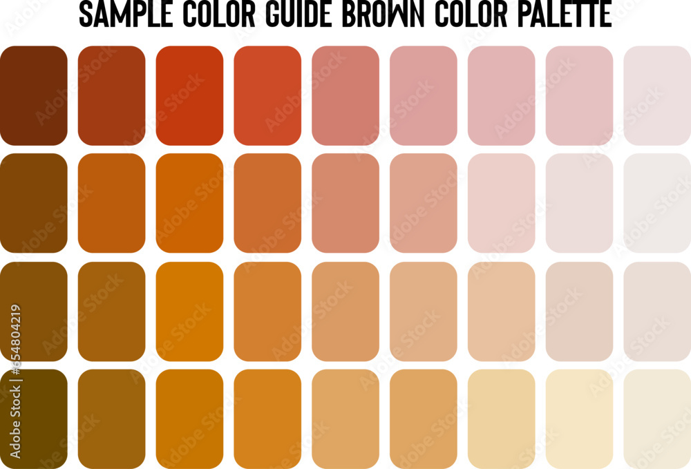 Sample Color Guide Brown color palette, examples of trending colors ...