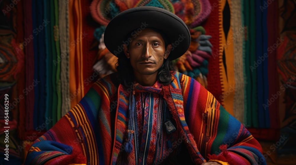 A Peruvian in Andean attire