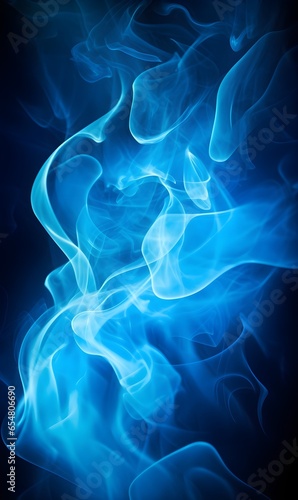 Blue smoke abstract background texture