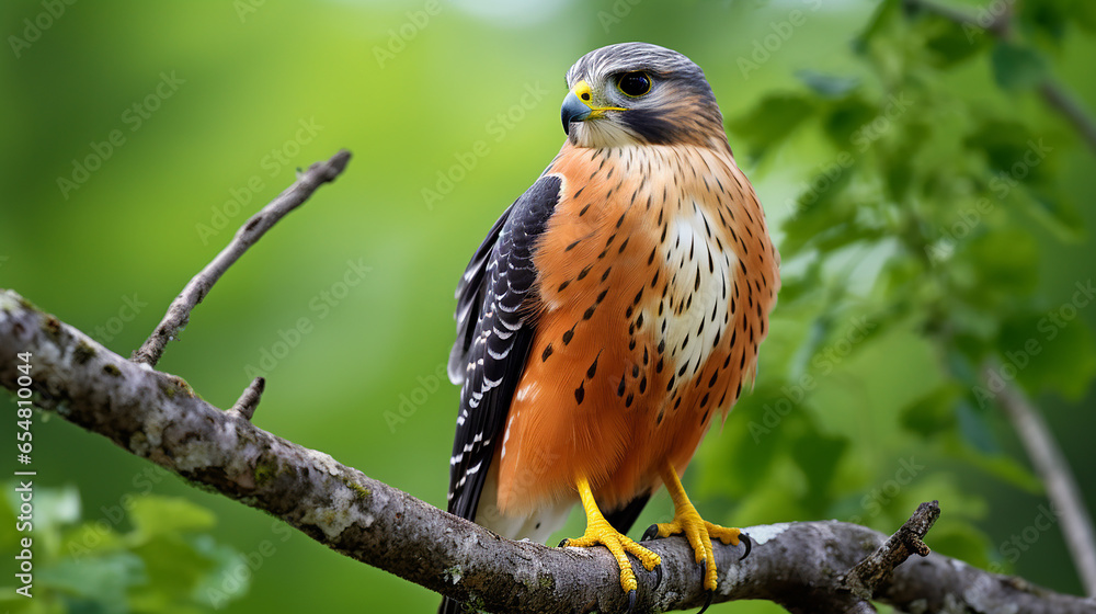 Falcão de peito laranja (Falco deiroleucus) Falcão de peito laranja (Falco deiroleucus)