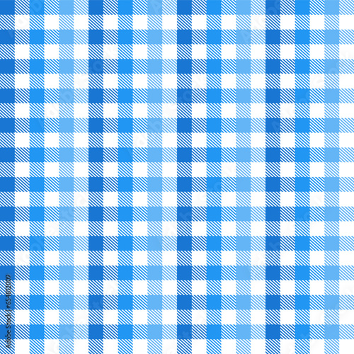 Blue plaid pattern with oblique line inside background. plaid pattern background. plaid background. Seamless pattern. for backdrop, decoration, gift wrapping, gingham tablecloth, blanket, tartan.