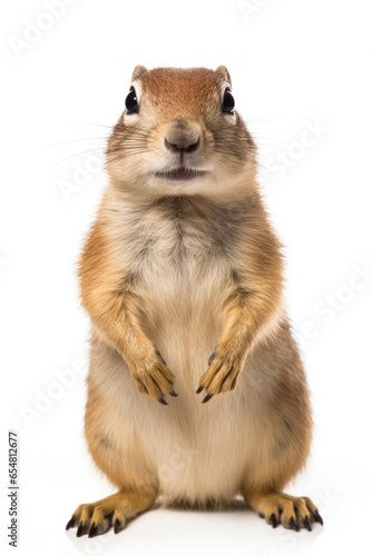 Ground squirrel on a white background © Venka