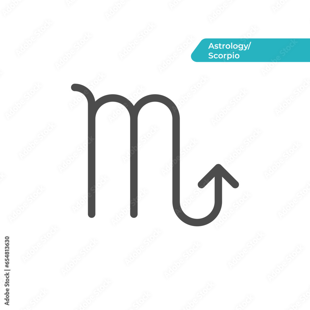 Scorpio astrology icon. Modern, simple flat vector illustration for web site or mobile app Scorpio astrology icon. Modern, simple flat vector illustration for web site or mobile app