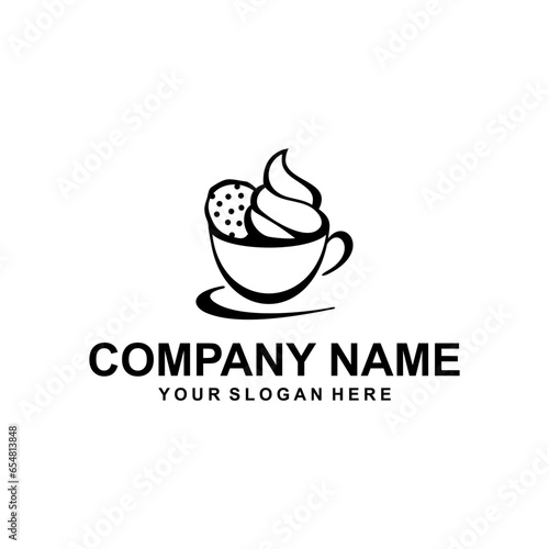 coffe cake breakfast logo