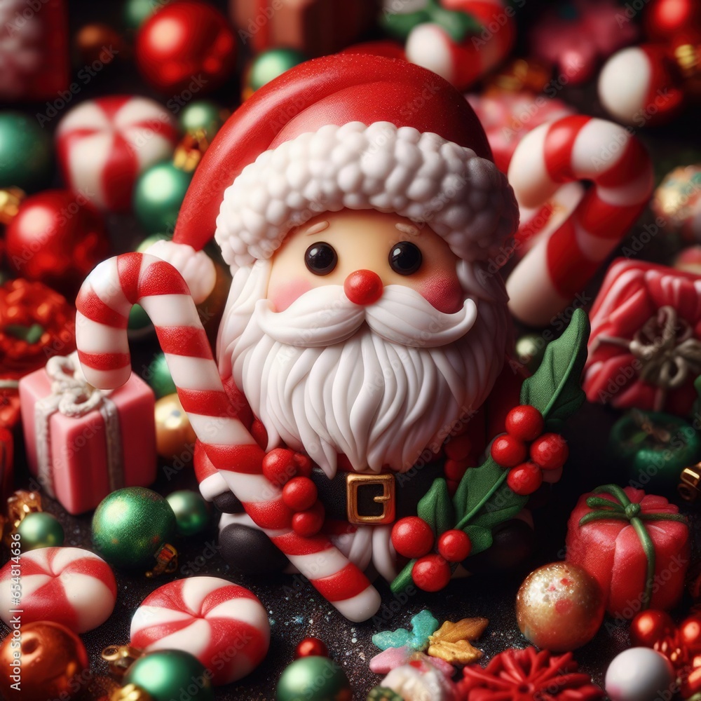santa claus and christmas decorations santa claus and christmas decorations