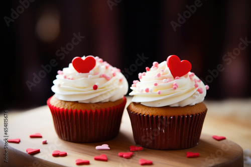 Cupcakes Made with Love and Hearts