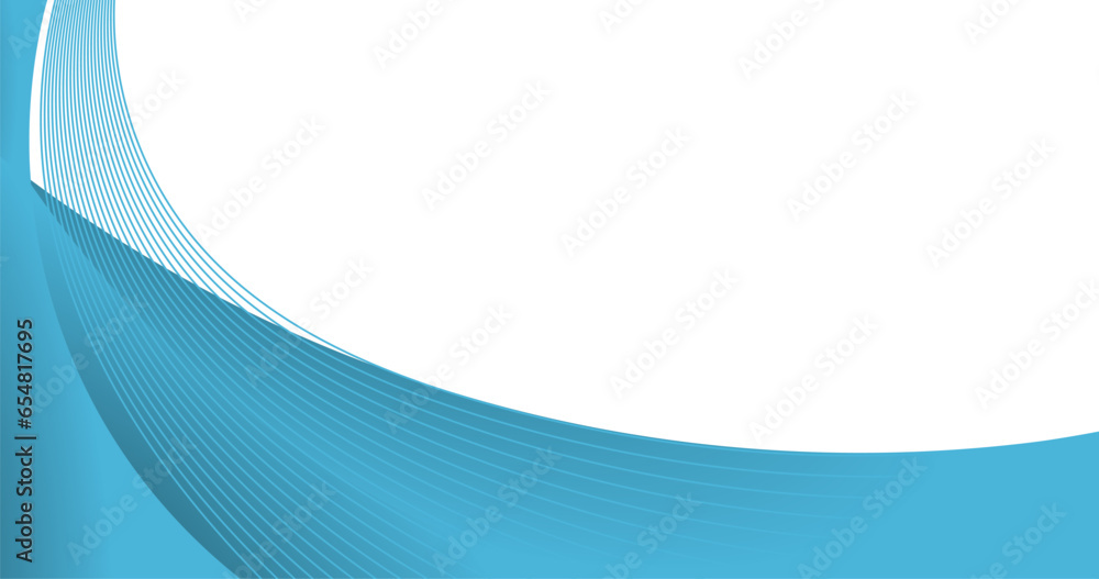 Fototapeta premium abstract blue wave curve background for business 