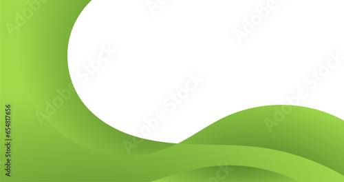 abstract green curve background for business