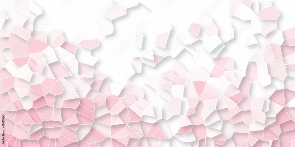Multicolor Broken Stained Glass Background with White lines. Voronoi diagram background. Seamless pattern with 3d shapes vector Vintage Illustration background. Geometric Retro tiles pattern. Multicolor Broken Stained Glass Background with White lines. Voronoi diagram background. Seamless pattern with 3d shapes vector Vintage Illustration background. Geometric Retro tiles pattern.