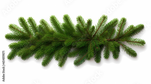 Christmas decoration pine branches material 