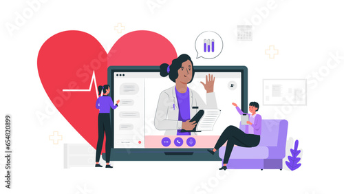 Vector concept for health care illustration