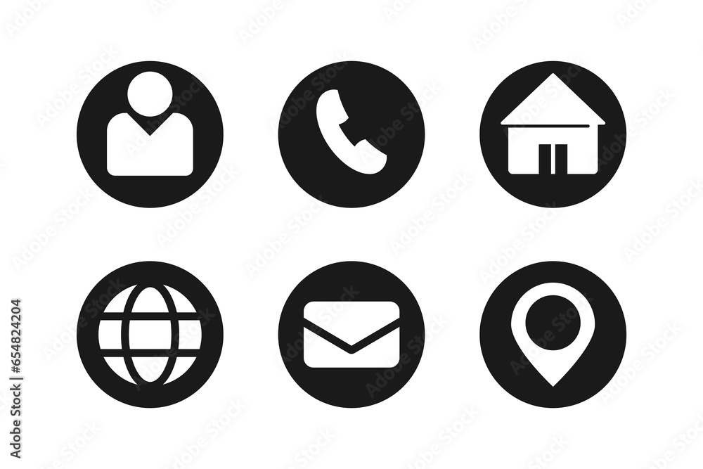 Contact us icon vector Contact us icon vector