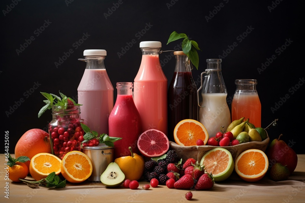 Nourishing non-dairy beverages. Generative AI Nourishing non-dairy beverages. Generative AI