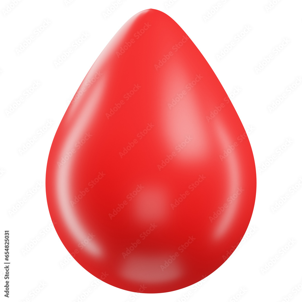 Obraz premium 3D Blood Drop Illustration