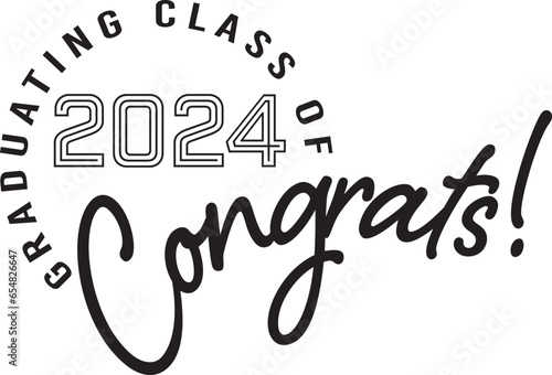 Congrats! Graduating Class of 2024 in Black