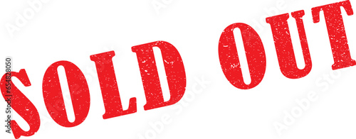 Etiqueta SOLD OUT en color rojo, editable