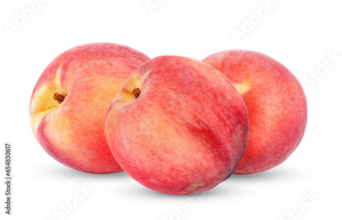 Peach with isolated on  transparent png