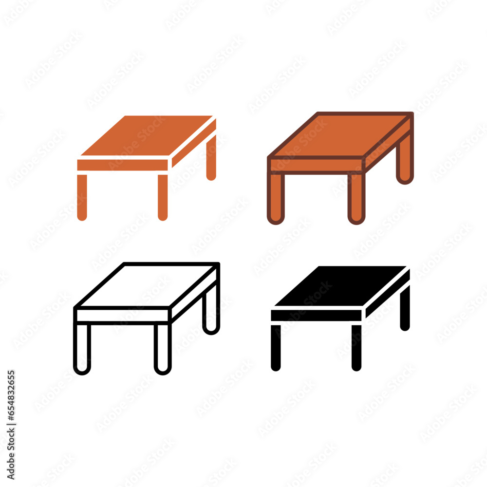 Wooden Table sketch and silhouette. Wood desk. Household and furniture element For your design, logo. Table icon. Vector illustration. Design Wooden Table sketch and silhouette. Wood desk. Household and furniture element For your design, logo. Table icon. Vector illustration. Design