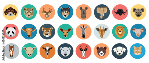 Animal face icons. animal icon pack free download © Tanvir