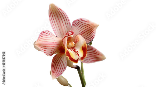 Orchid  e Cymbidium en pot avec transparence sans background