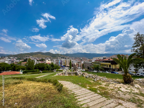 Blick auf Stadtgemeinde und Ayasuluk Festung (Kalesi) Selcuk, Izmir, Türkei photo