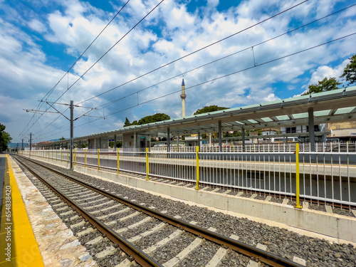 Blick auf Stadtgemeinde und Bahnhof, Selcuk, Izmir, Türkei photo