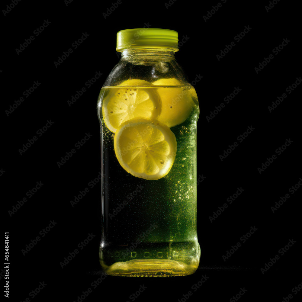 magnified lemonade in a plastic bottle
magnified lemonade in a plastic bottle