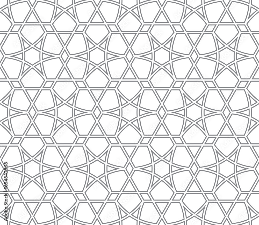 Seamless islamic pattern. Vector Girih pattern. Background vector illustration. Seamless girih pattern. Traditional Islamic Design. Mosque decoration element. Seamless geometric pattern. Seamless islamic pattern. Vector Girih pattern. Background vector illustration. Seamless girih pattern. Traditional Islamic Design. Mosque decoration element. Seamless geometric pattern.