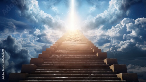Heavenly sky staircase