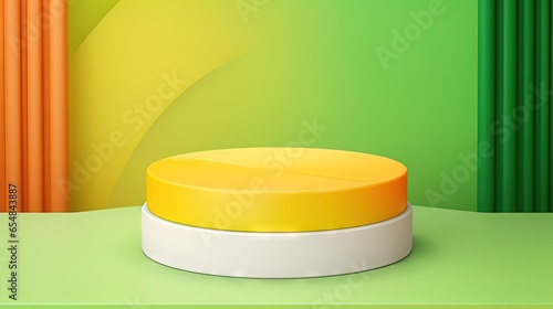 Abstract gradient green and...