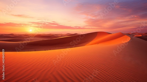 Desert sunset near Abu Dhab...