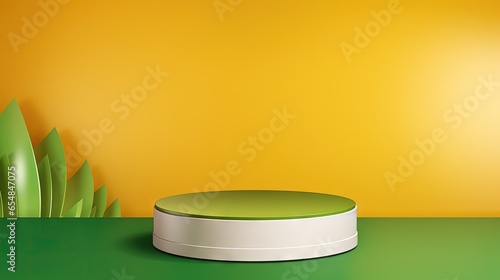 Abstract gradient green and...
