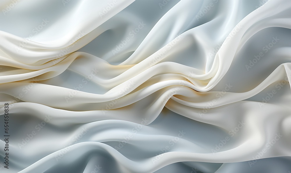 Obraz premium Colorful wavy background, luxurious fabric texture, abstract background design.