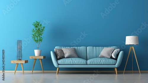 Contemporary 3D room showin...