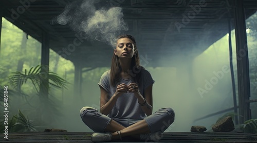 Yoga helps young woman quit...