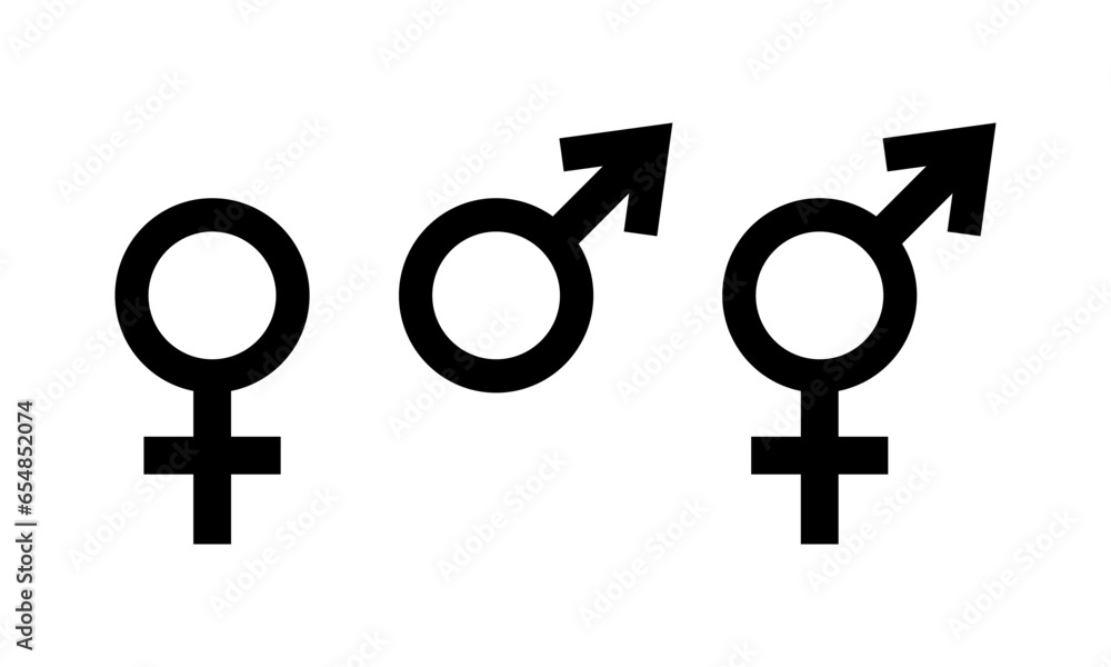 Gender icons: male, female, gender neutral person. EPS10 Gender icons: male, female, gender neutral person. EPS10